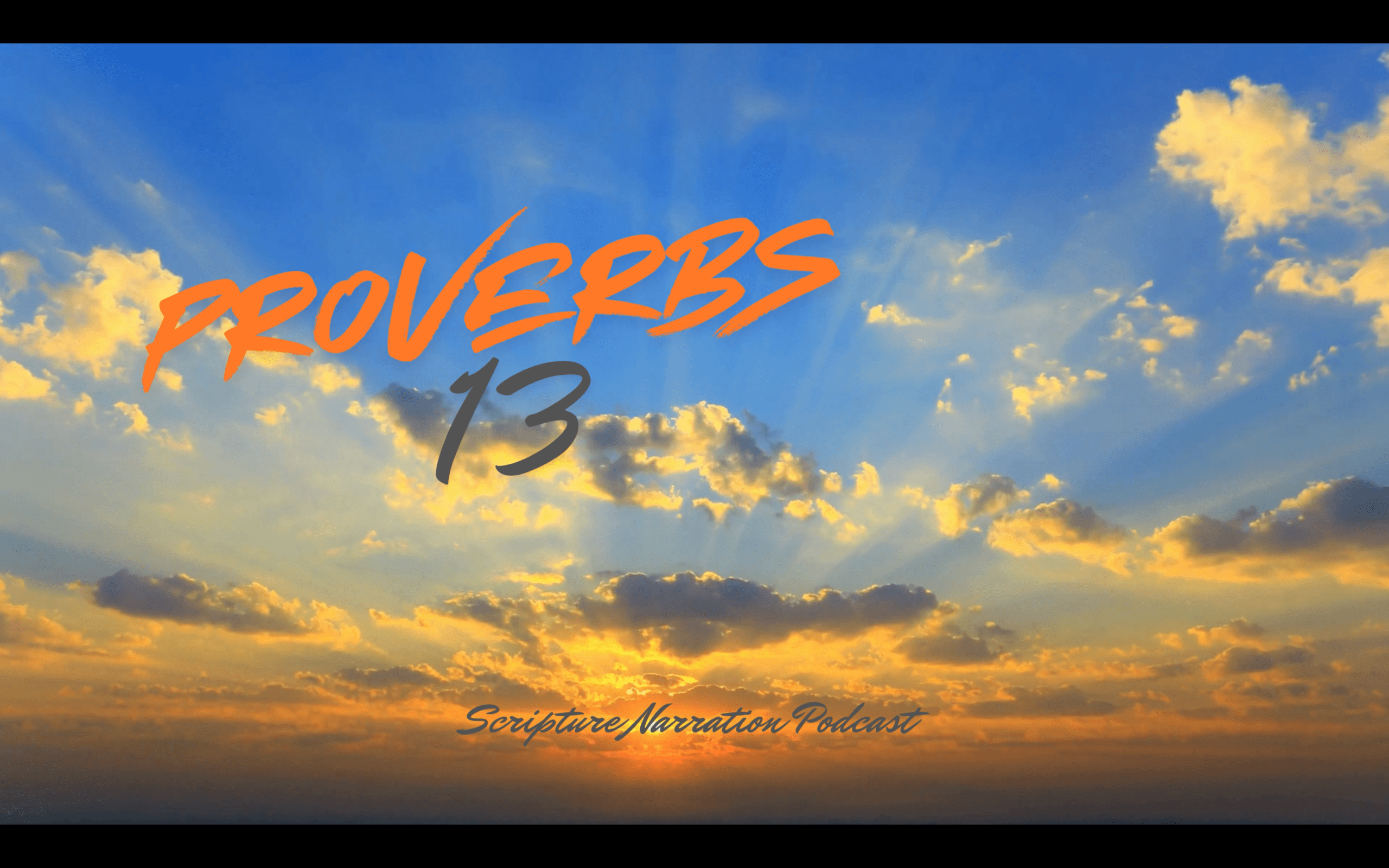 EPS112: Proverbs 13