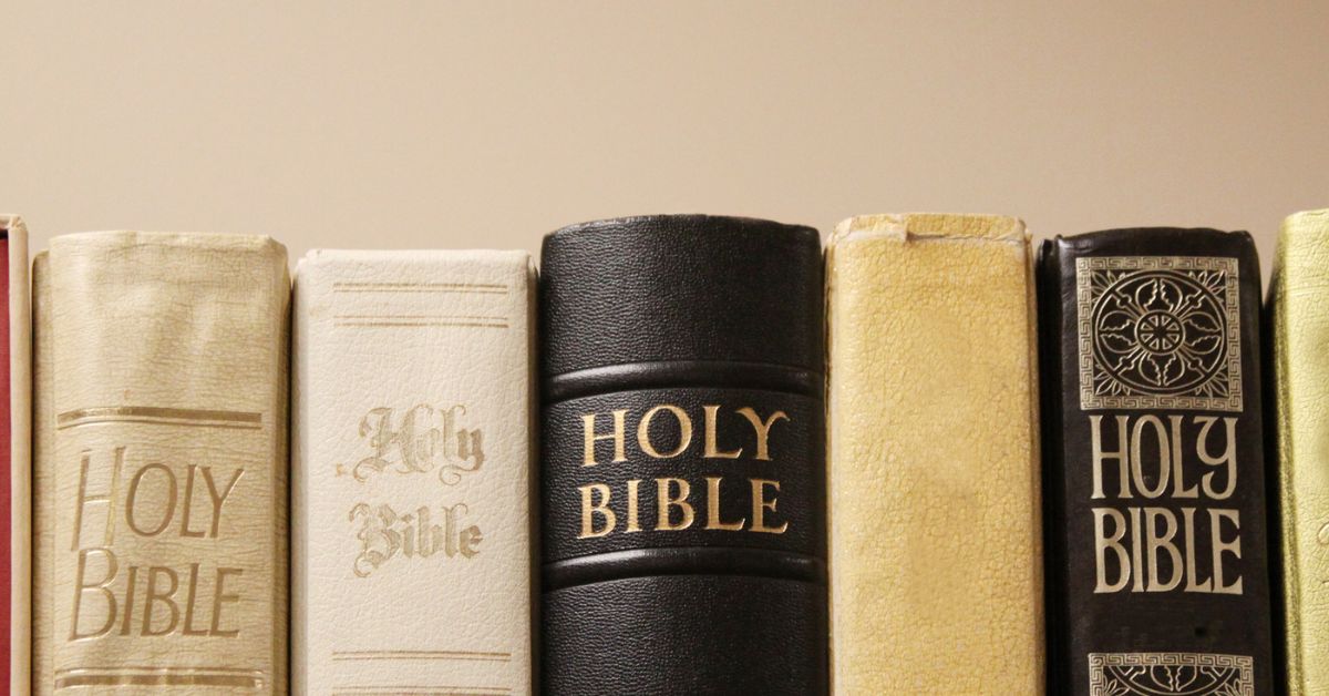 row of Bibles