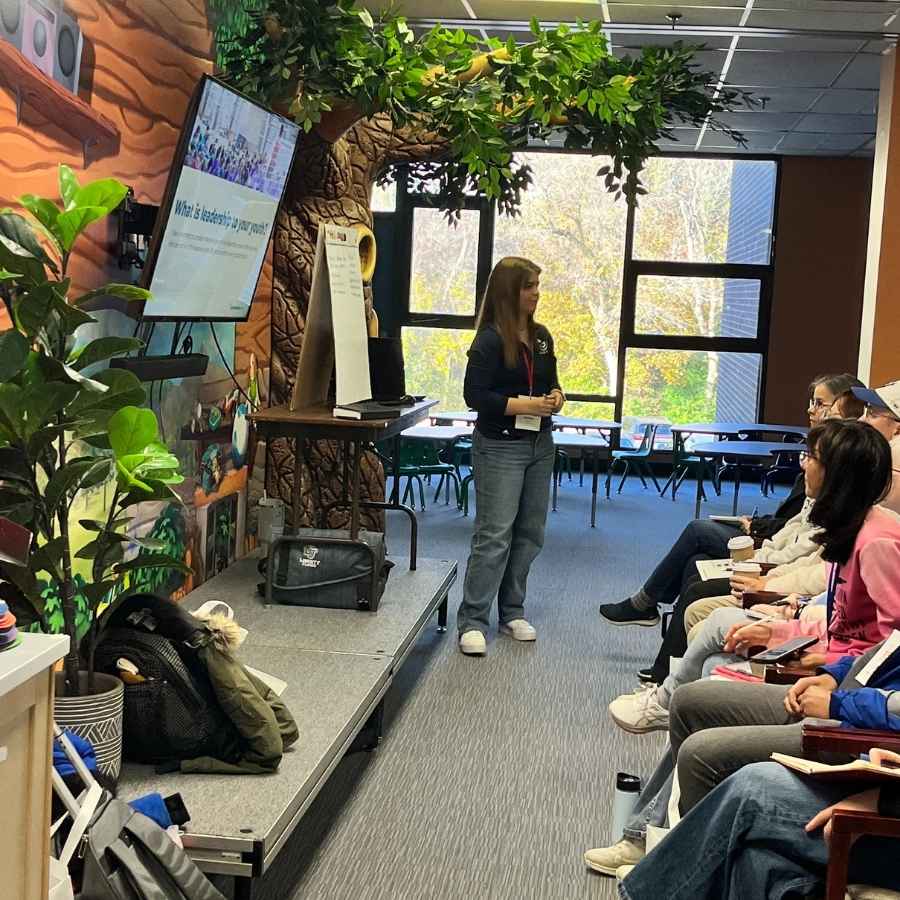Sydney leading children's ministry volunteer training