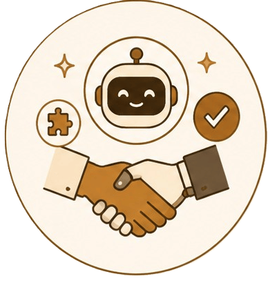 Mensch und KI arbeiten Hand in Hand: Die intelligente Technologie hinter der Voice-to-Content App, die als dein smartes mobiles Schreibstudio fungiert.