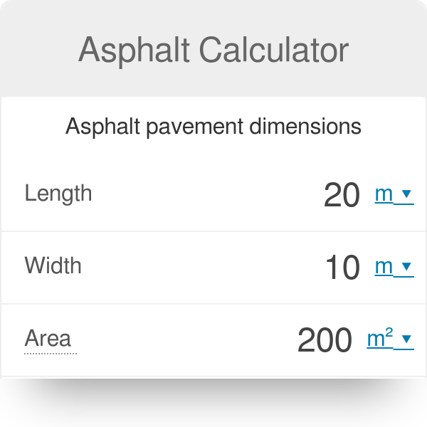 The area that 1 ton of asphalt covers depends on the thickness of the asphalt to be used; Asphalt Calculator