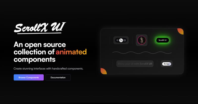 Scrollx Ui Signup Form - Artistic City Background - 8K
