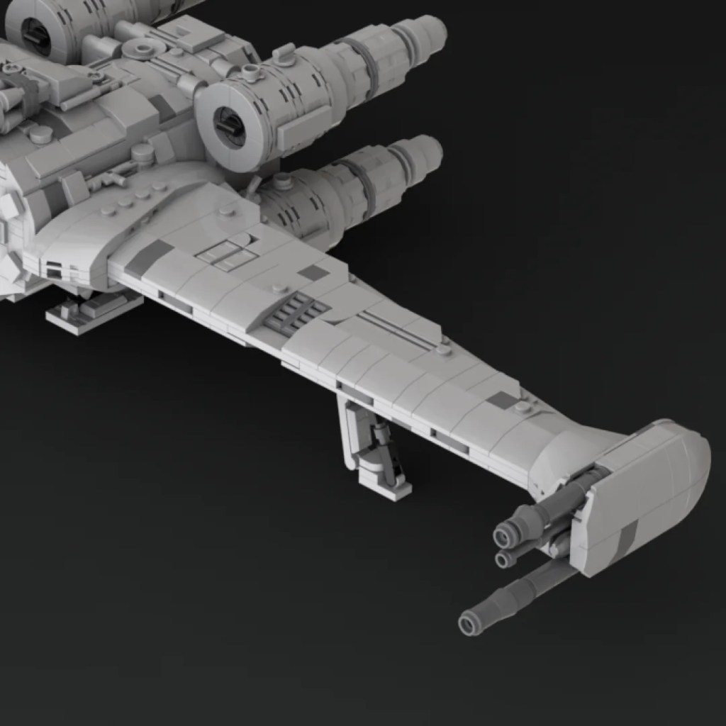 Redesigned B-Wing on ScruffyBrickHerder's kitbashed BUT-Yt