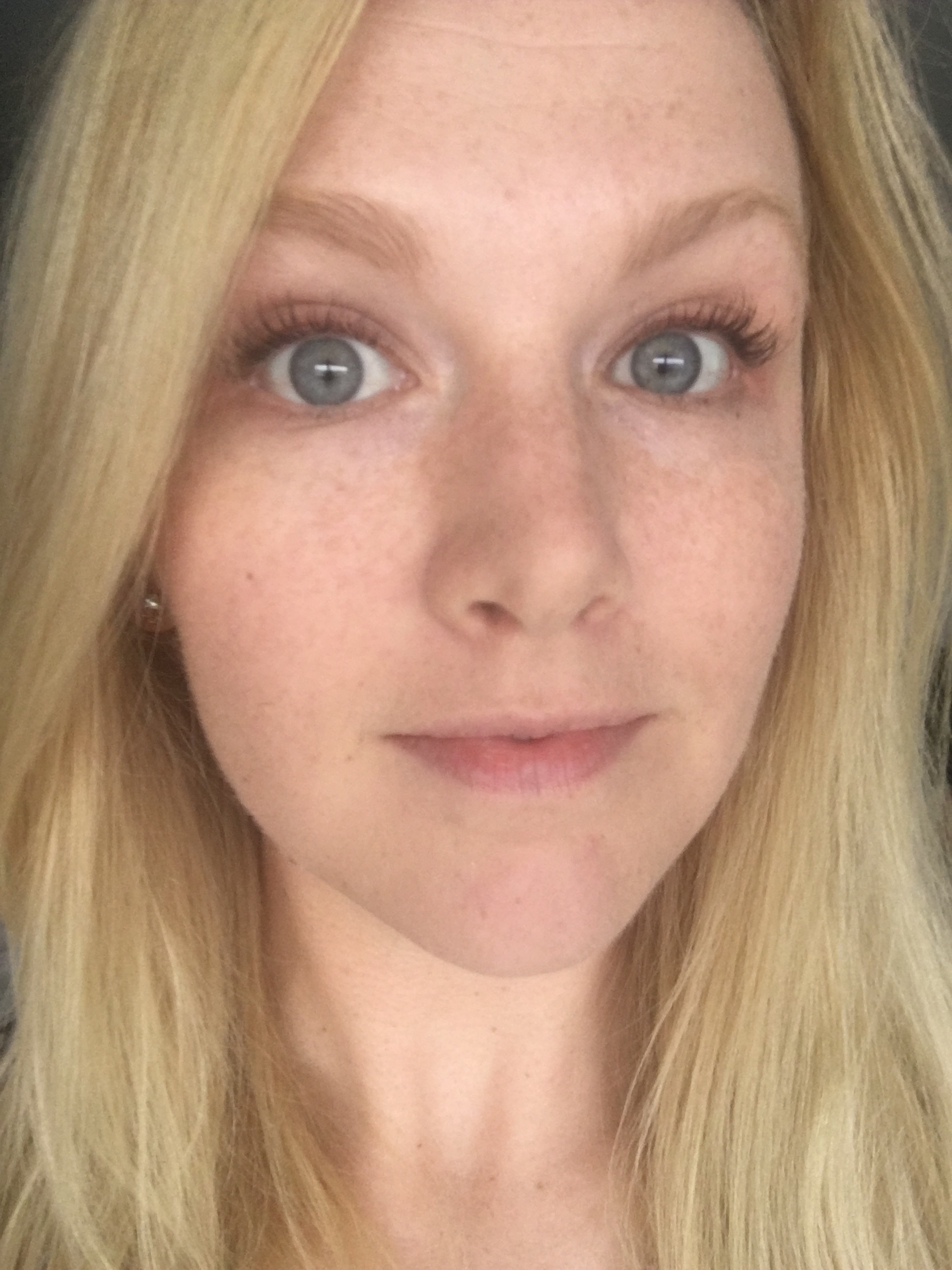 Up close at 30 minutes after application.