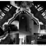 Images combined to create an abstract staircase.