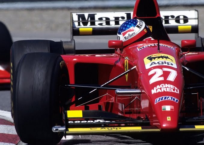 Watch: Mathias Lauda drives Jean Alesi's iconic Ferrari 412 T1 at