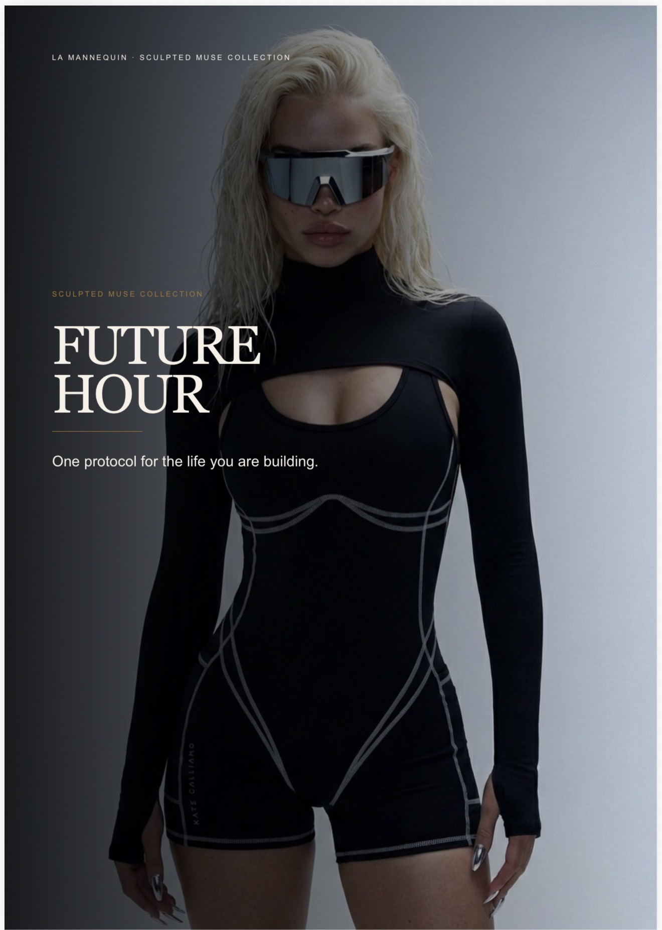 The Future Hour digital vision and goal-setting workbook cover by Sculpted Muse