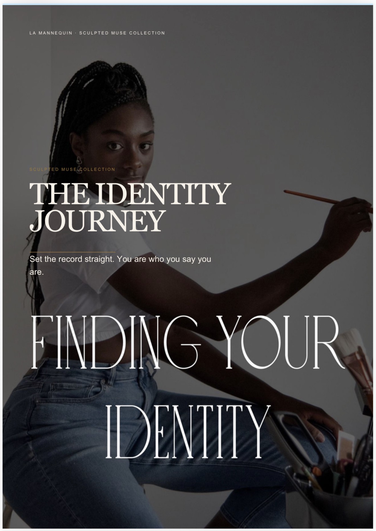 The Identity Journey interactive digital workbook preview by Sculpted Muse