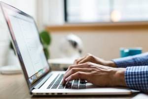 Typing on a computer