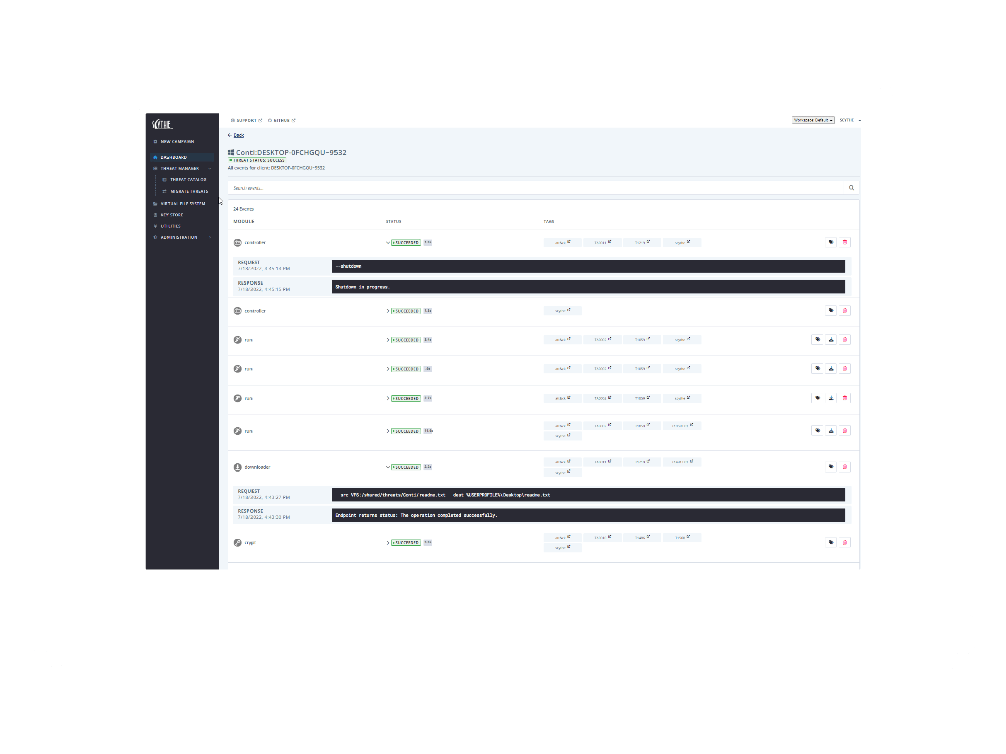 Scythe Adversarial Emulation Security Validation Platform - Classic High Resolution Colorful Designs | Free Download