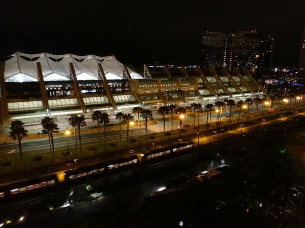 SDCC at night