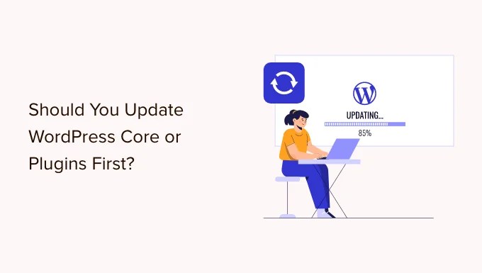 should you update wordpress or plugins first og ¿Necesito actualizar WordPress o los complementos primero? (orden de actualización correcto)
