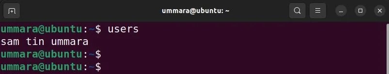 users command Cómo enumerar los usuarios registrados actuales en Linux