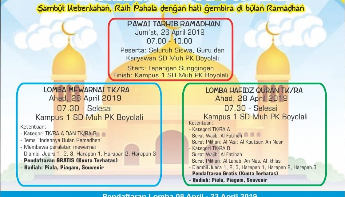 Festival dan lomba seni siswa nasional fls2n, lomba cipta seni pelajar. Ikutilah Lomba Mewarnai Dan Tahfidz Dalam Rangka Tarhib Ramadhan Bersama Sd Muhammadiyah Program Khusus Boyolali Sd Muhammadiyah Pk Boyolali