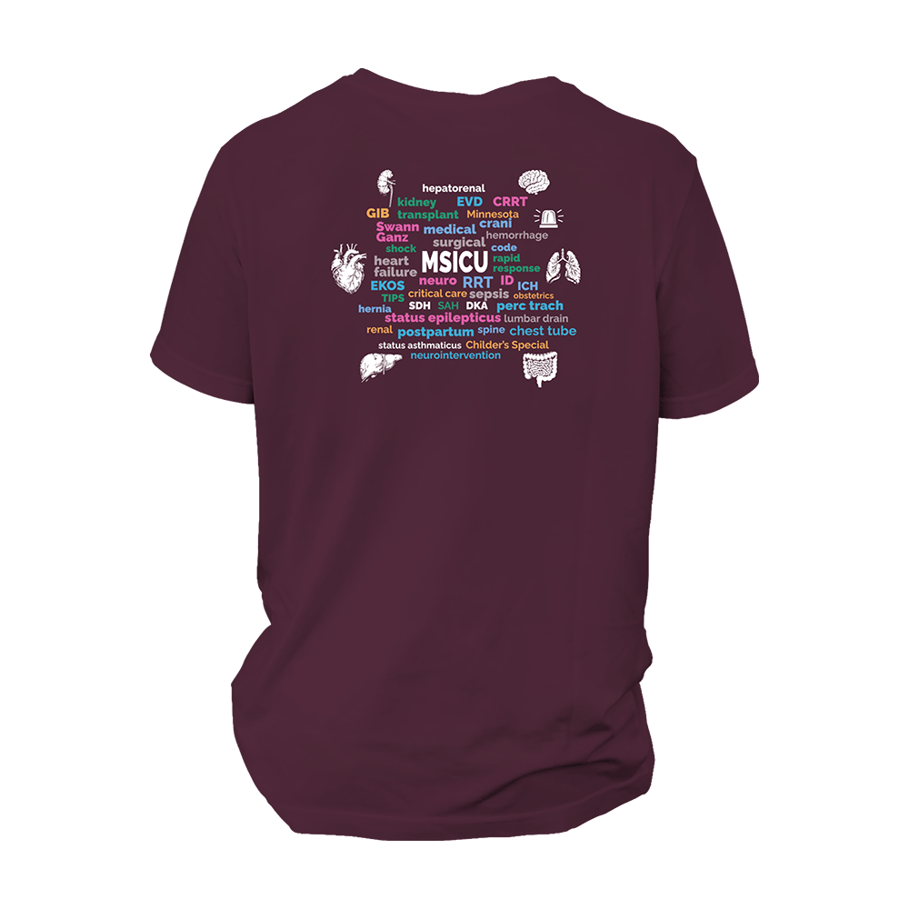 MSICU Word Cloud T-Shirt
