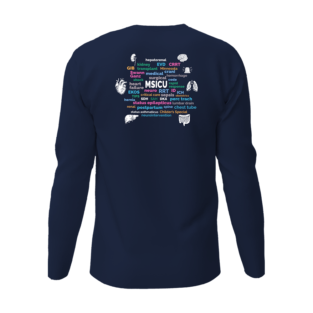 MSICU Word Cloud Long Sleeve Shirt