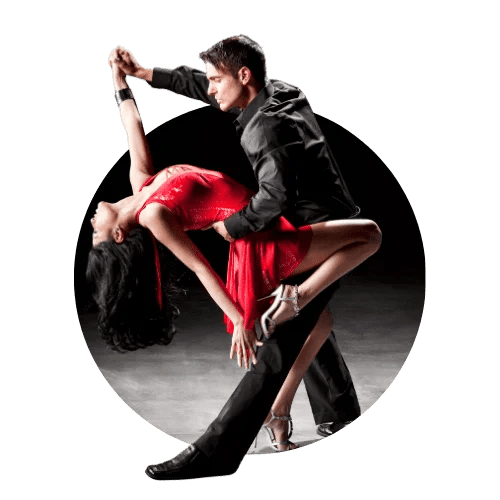 Latin dance classes at Social Dance Studio 45 in The Woodlands TX including salsa, bachata, and more