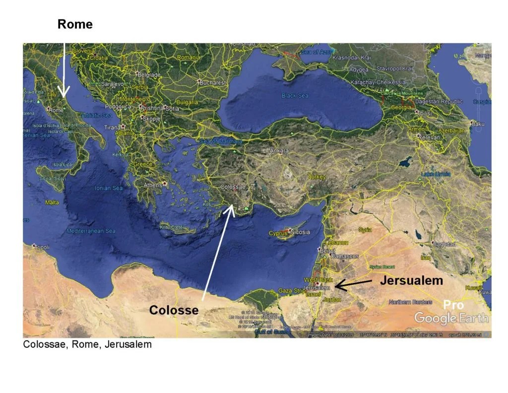 Colossians 1 1 29 Seachord Colossae Area Map 1024x792 