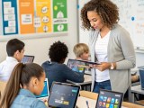 Interactive Digital Learning In A Modern Classroom