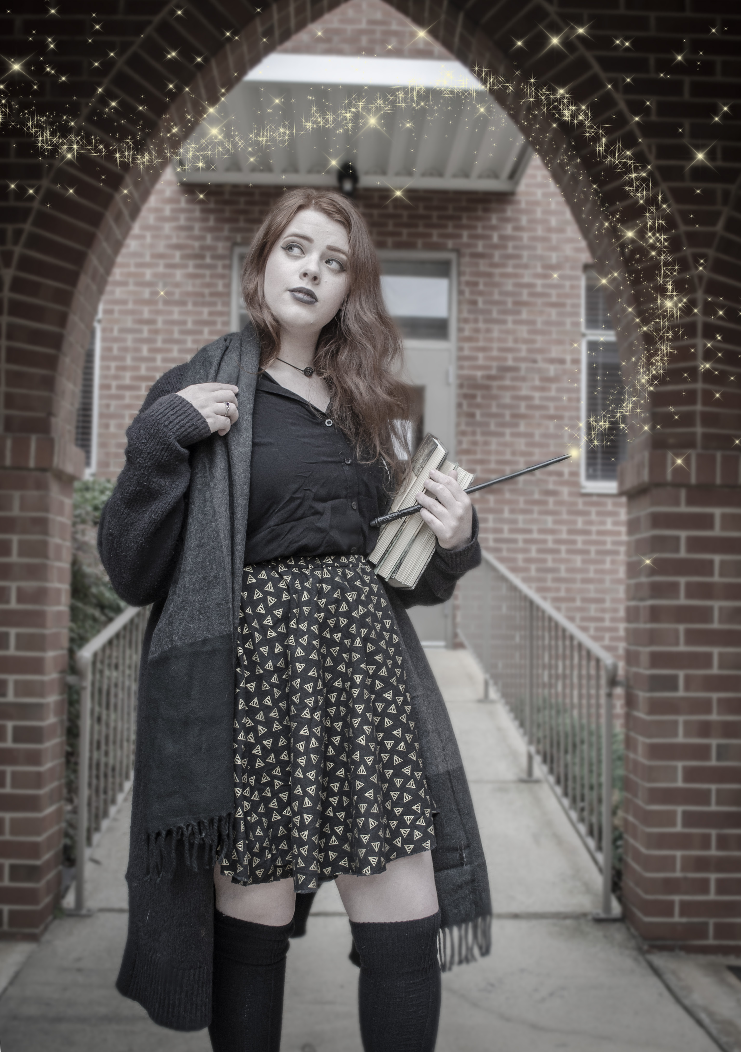 The Cloak, Stone, and Wand Circle Skirt