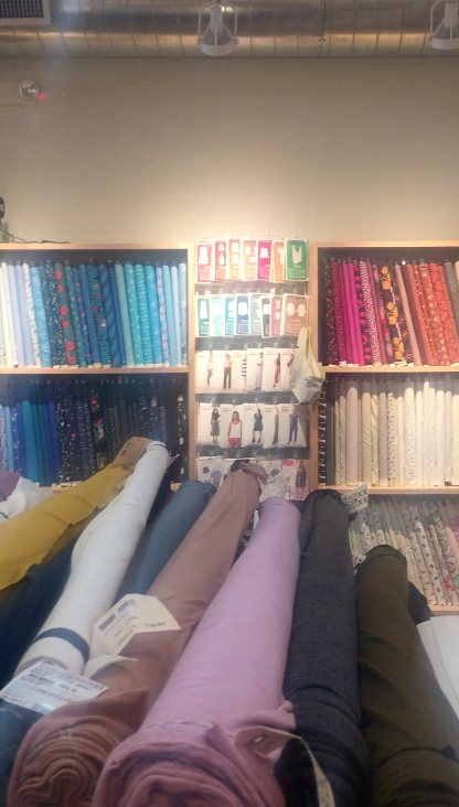 Side wall of Fancy Tiger store with patterns and cotton fabric