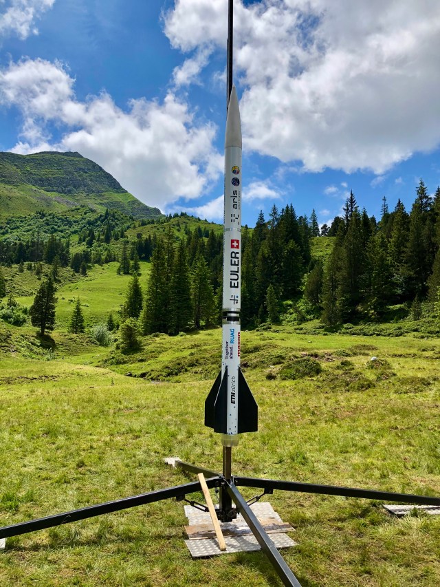 EULER I on the launch rail EULER I on the launch rail