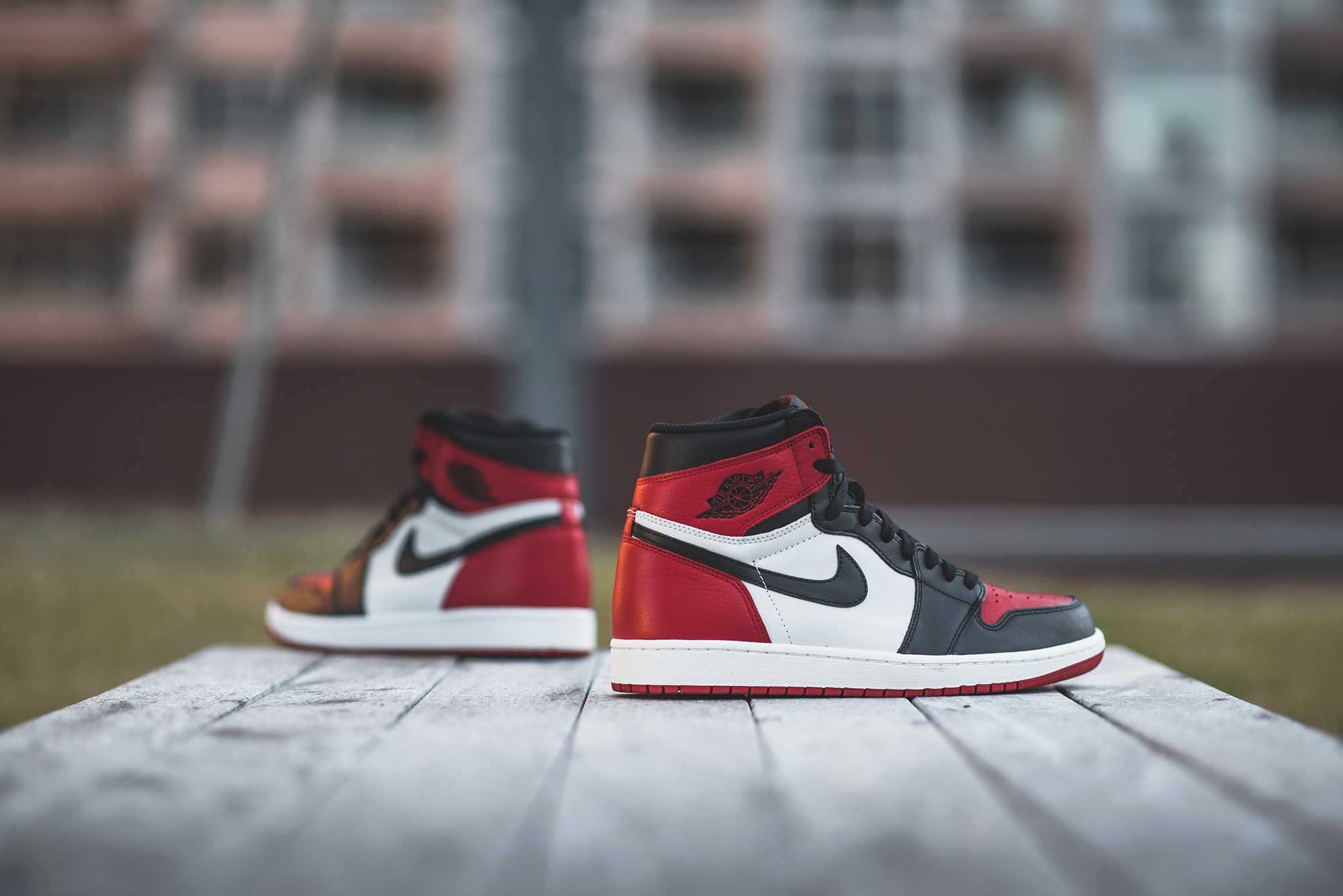 jordan 1 bred toe review