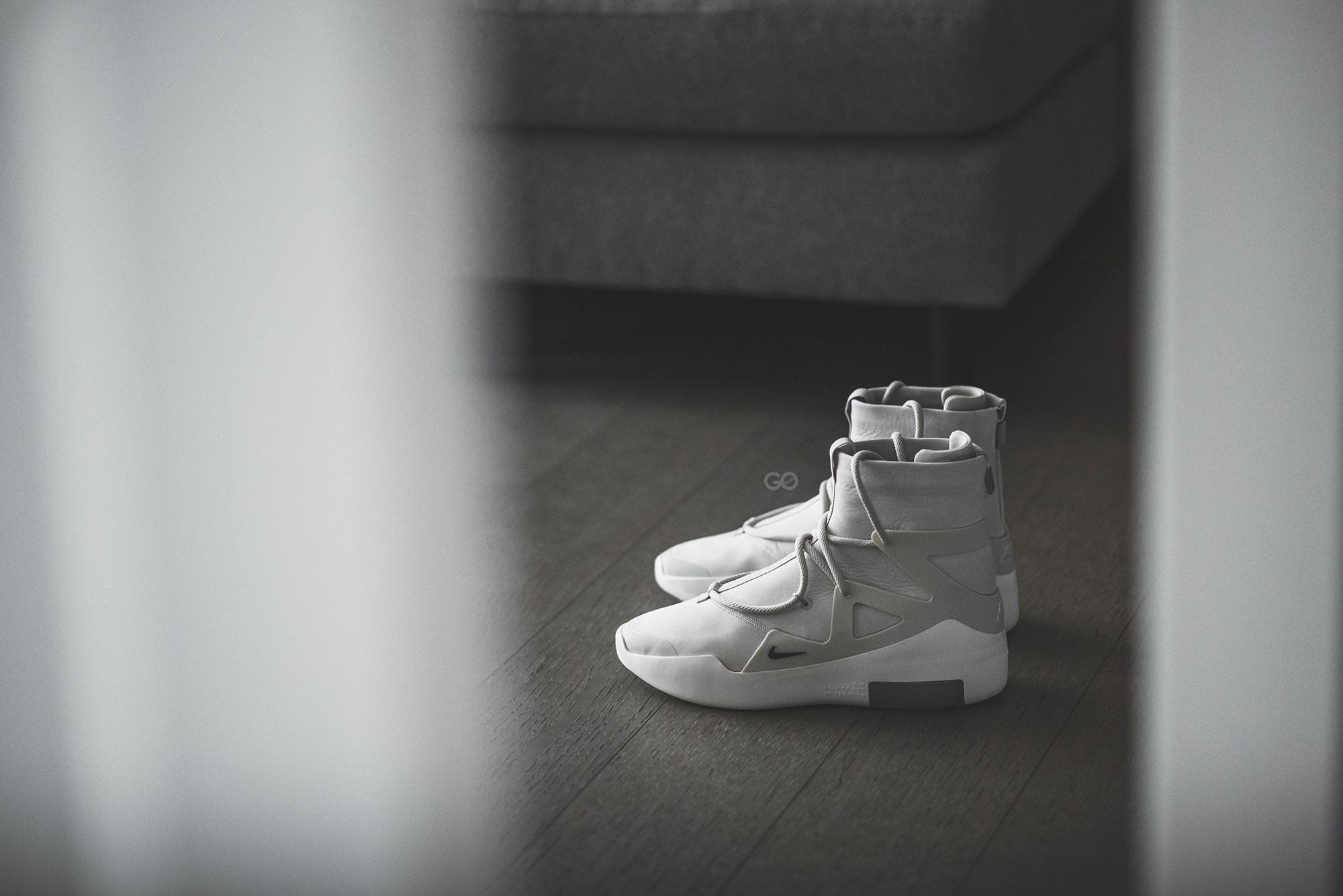 men nike air fear of god 1 light bone