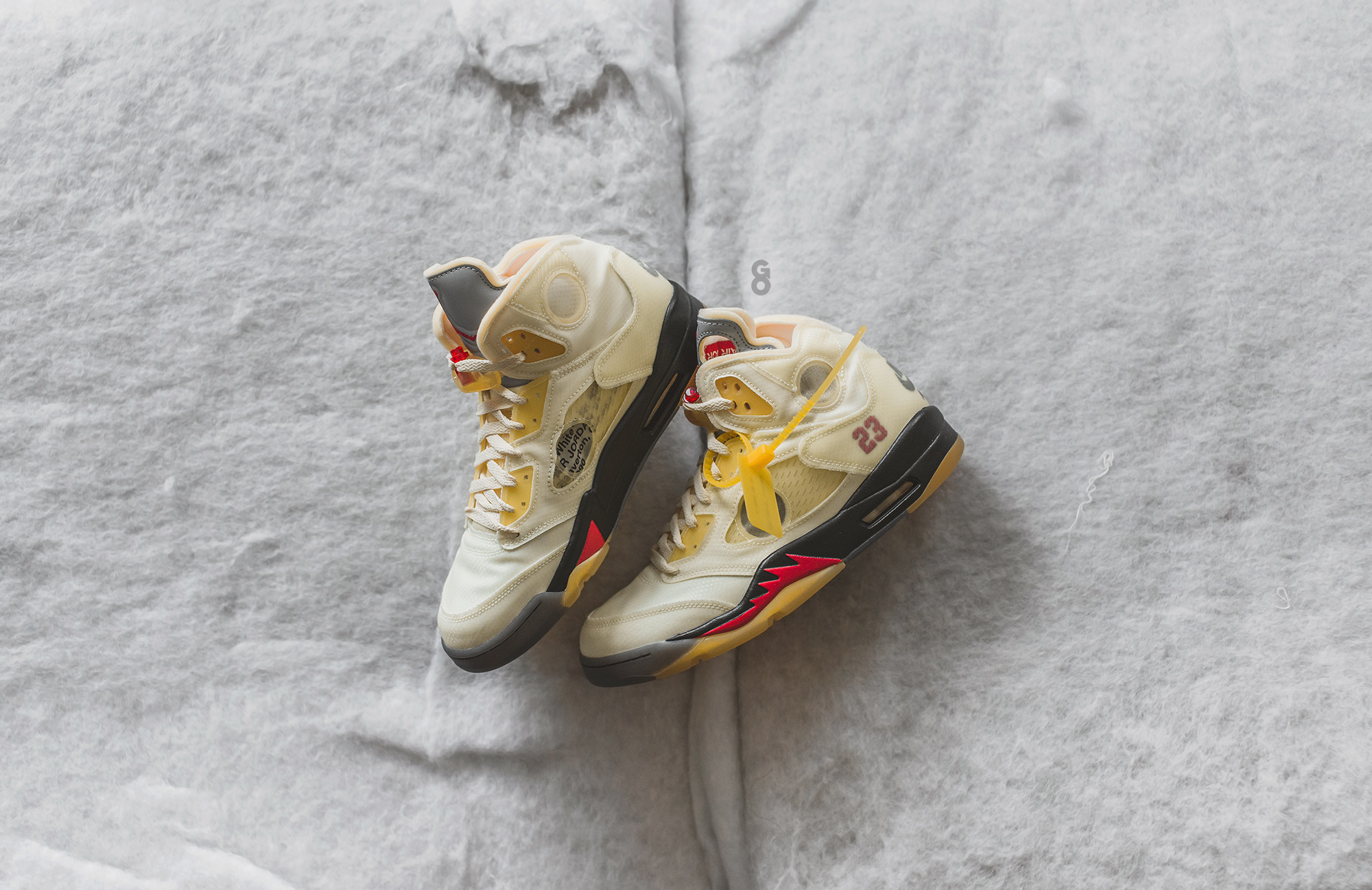 Off-White x Air Jordan 5 Retro SP “Sail” Review – Sean Go