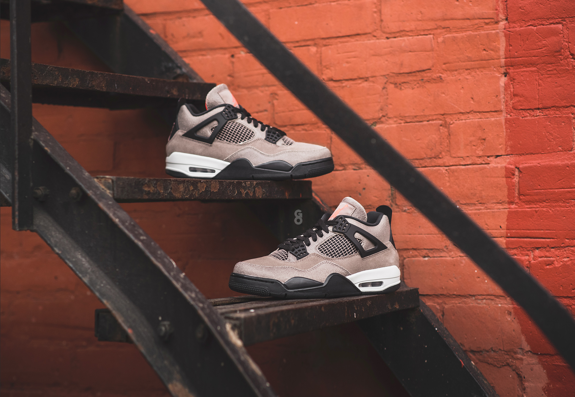 air jordan 4 taupe haze on feet