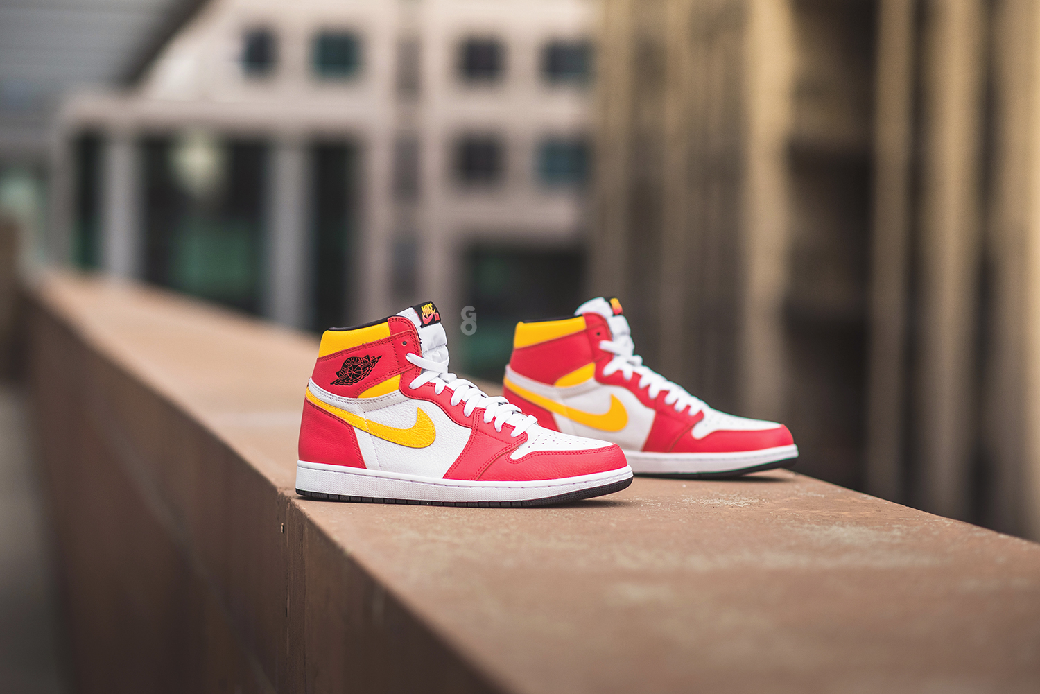 fusion red 1s on feet