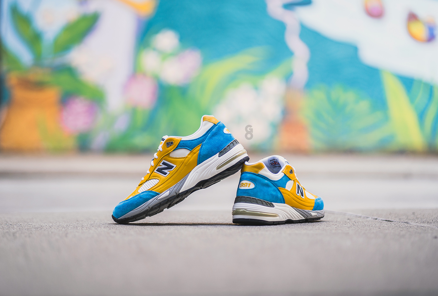 Sneakersnstuff x New Balance 991 “Yellow / Blue / White” (M991EF