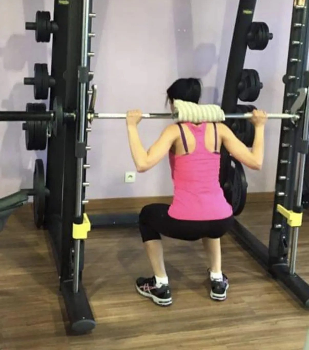 Stéphanie Seara à ses débuts en musculation
