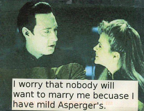 A scene from a sci-fi show featuring two characters, one expressing concern.