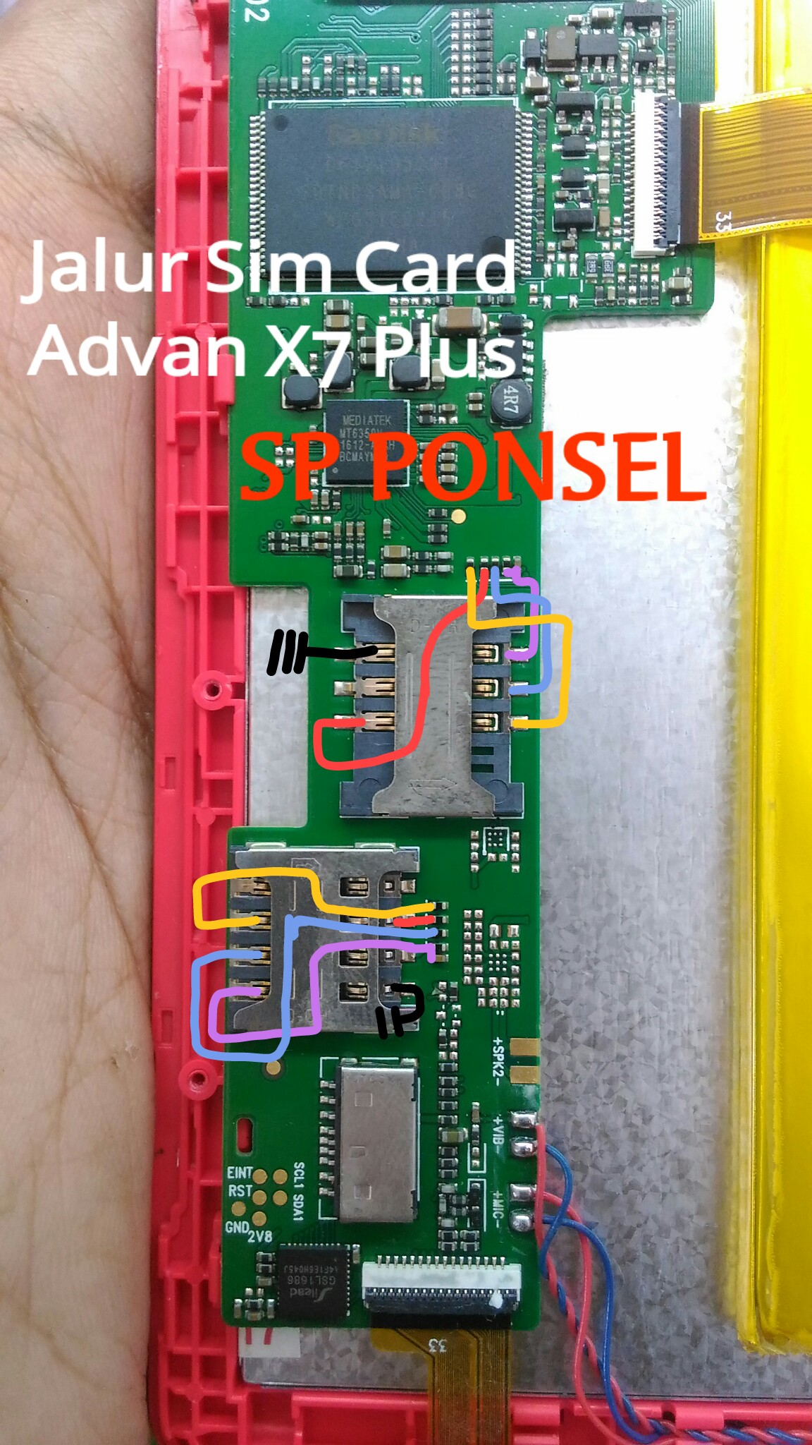 Masuk kondisi mati ordernya minta ganti konektor charger,. Advan I7a Mati Total Nasi