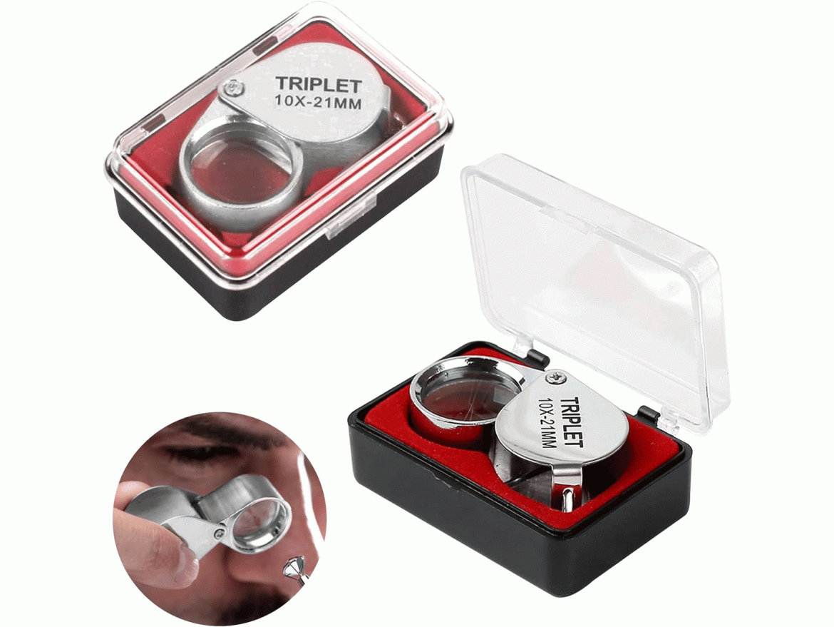 Magnifier Lens Triplet 10x 21mm Magnify Loupe