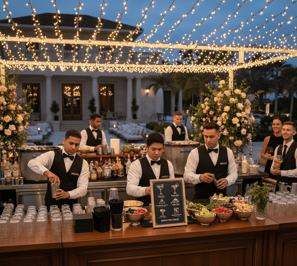Luxury Wedding Mobile Bar Services Florida