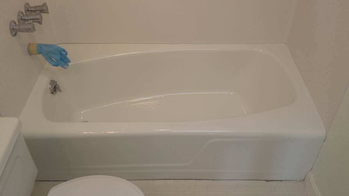 · spray or roll on a coating . Seattle Bathtub Solutions - Bathtub refinishing and repair.