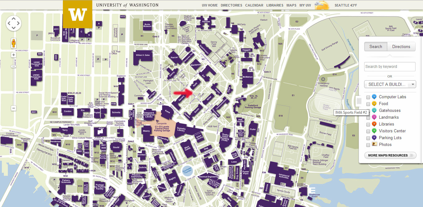 University Of Washington Seattle Map Where To Find The Farm Uw Map 