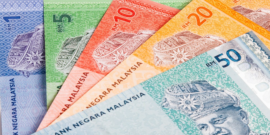 Closeup Of Malaysia Ringgit Currency Notes