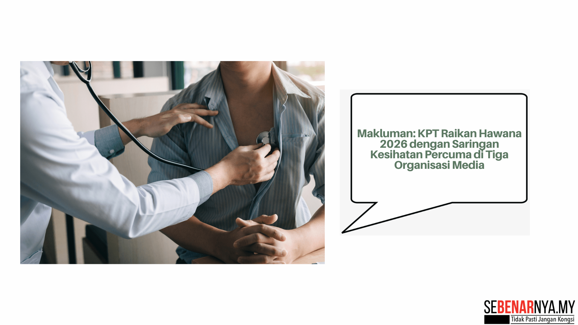 Makluman: KPT Raikan Hawana 2026 dengan Saringan Kesihatan Percuma di Tiga Organisasi Media