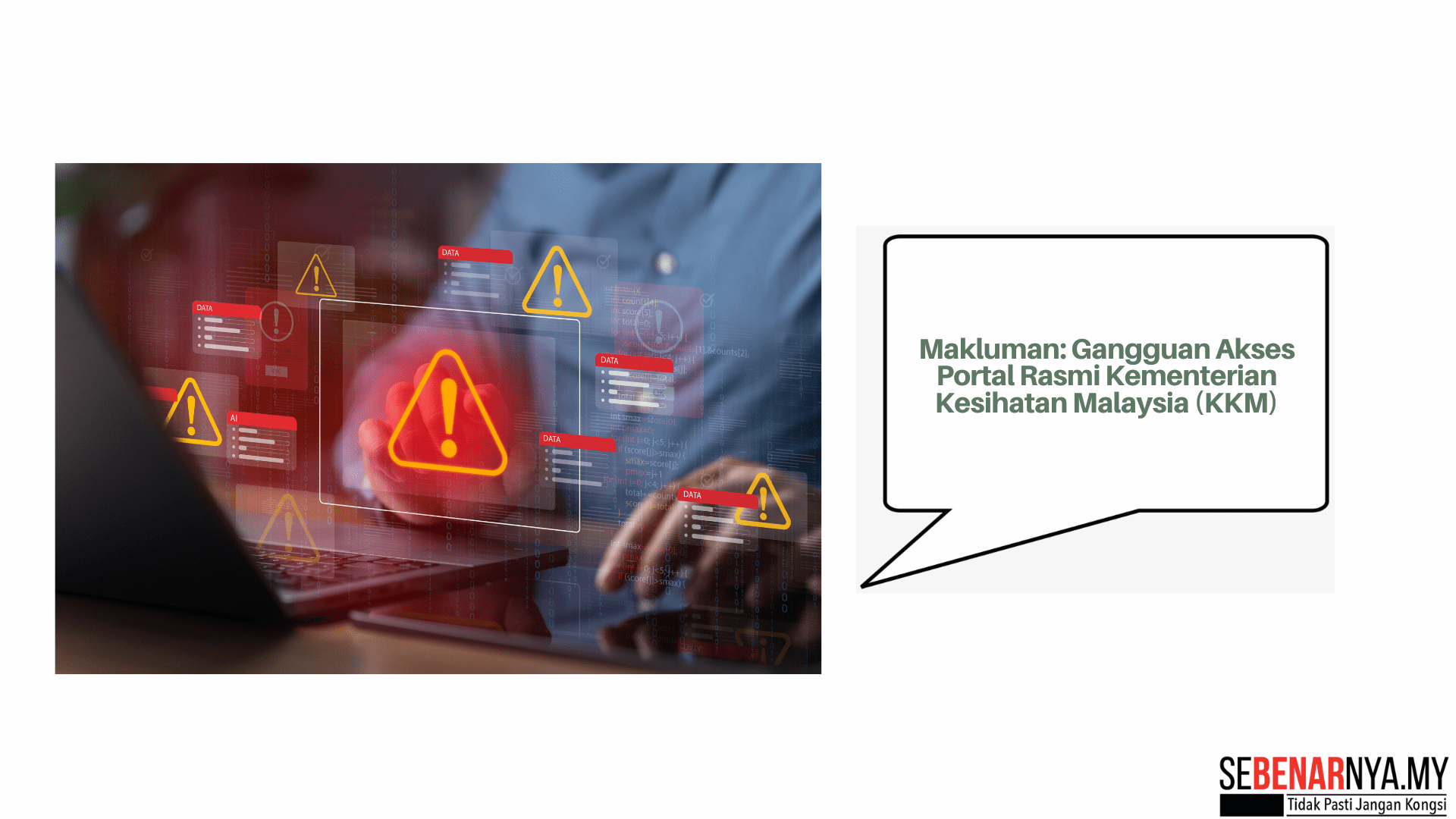 Makluman: Gangguan Akses Portal Rasmi Kementerian Kesihatan Malaysia (KKM)