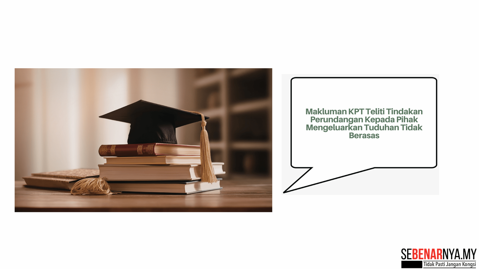 Makluman KPT Teliti Tindakan Perundangan Kepada Pihak Mengeluarkan Tuduhan Tidak Berasas