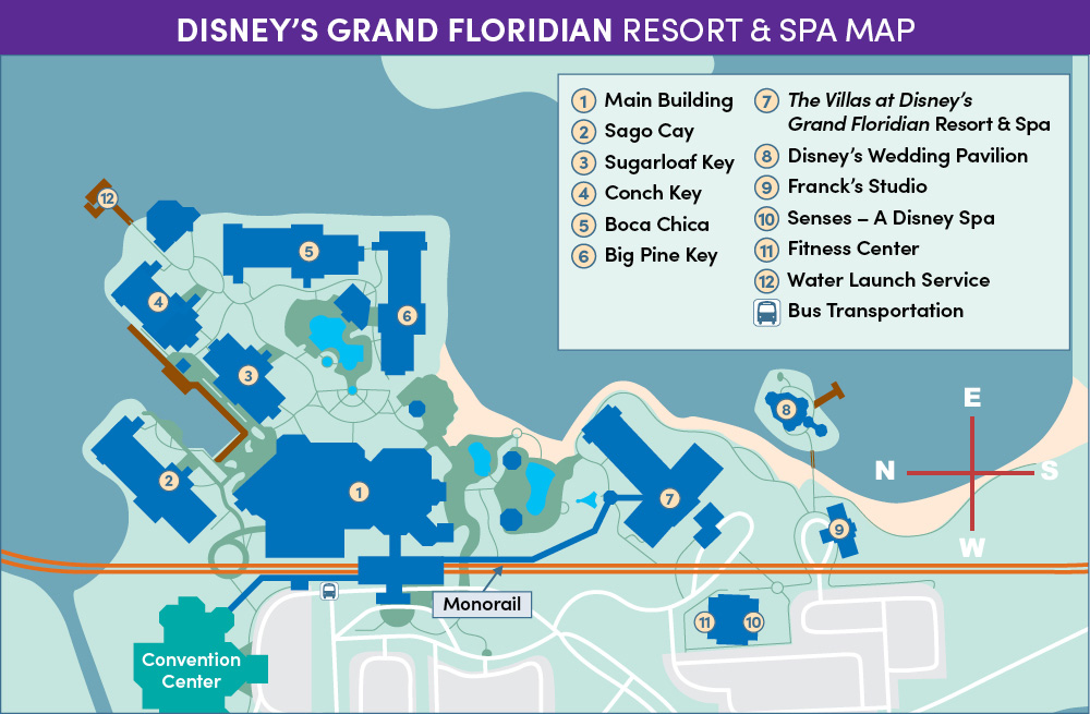 Grand Floridian Disney World Map Grand Floridian Resort Map ESNW 