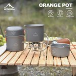 Ultra‑Light Camping Cookware Set – Portable Pot & Pan Kit for Hiking, Picnics & Travel 5 Camping Cooking Utensils 5