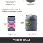 Ultra‑Light Camping Cookware Set – Portable Pot & Pan Kit for Hiking, Picnics & Travel 7 Camping Cooking Utensils 7