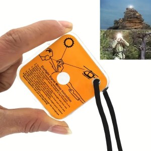 Multi‑Functional Survival Signal Mirror – Ultimate Outdoor Rescue Tool for Hiking, Camping & Mountaineering