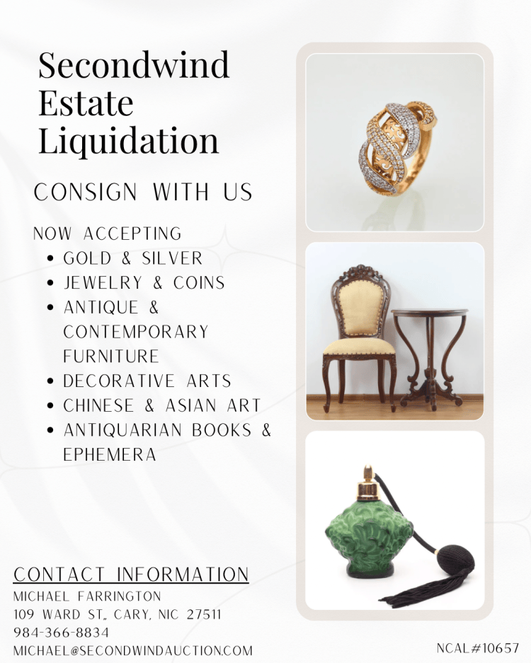 Secondwind consignment program promotional flyer