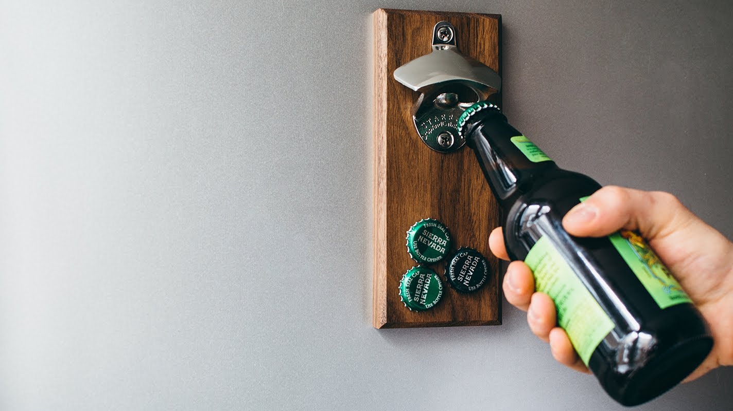 Opening bottle with Dropcatch