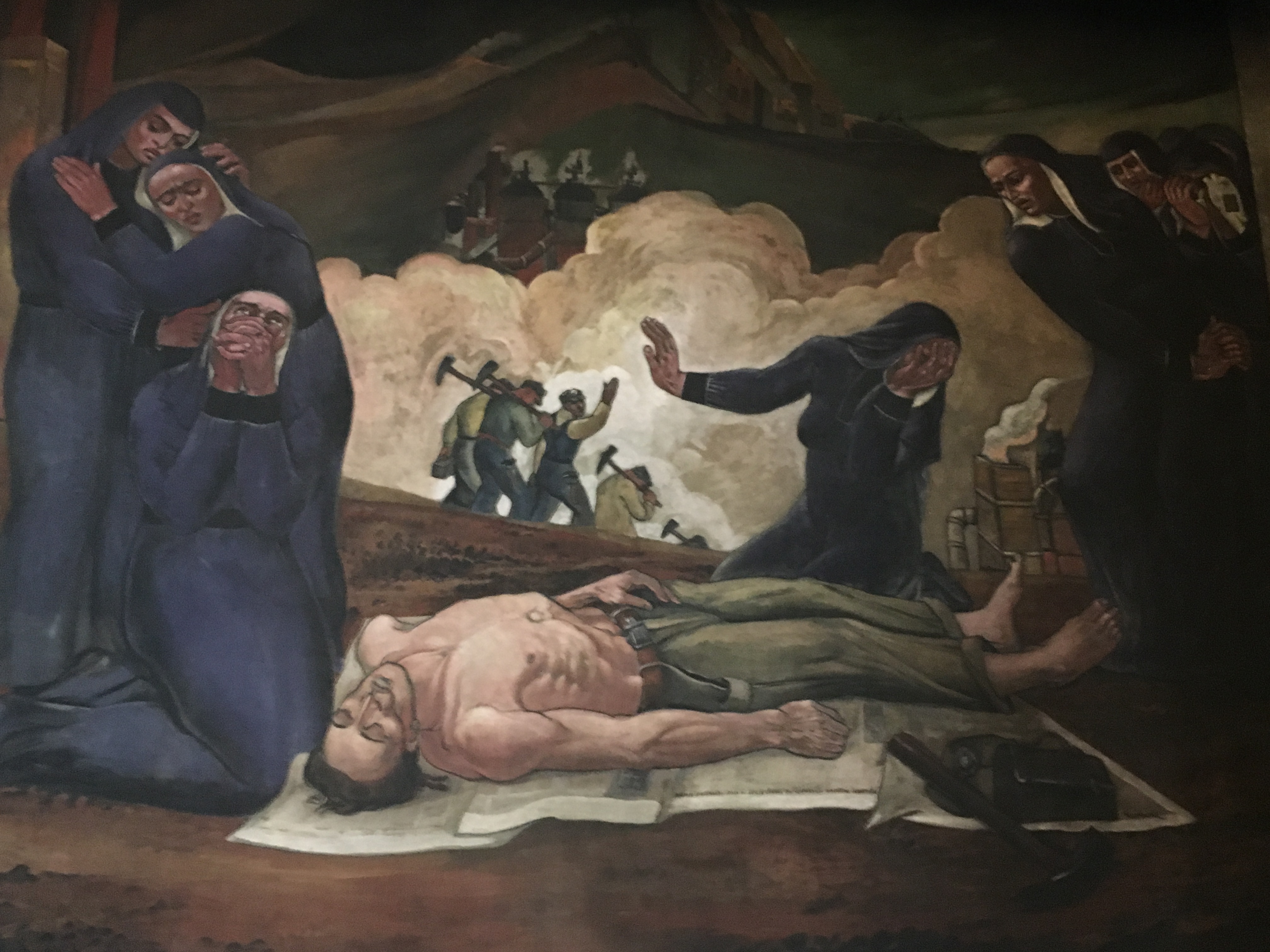 ステファン・マーチンエアー、【Cathedral Rocs】希少な額装用画集より The Maxo Vanka Murals at St. Nicholas Catholic Church | Secret